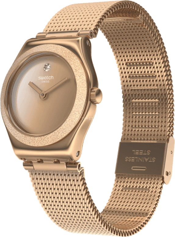 Swatch,IRONY 25x28.70mm,25x28.70mm,Rose Gold,YSG166M