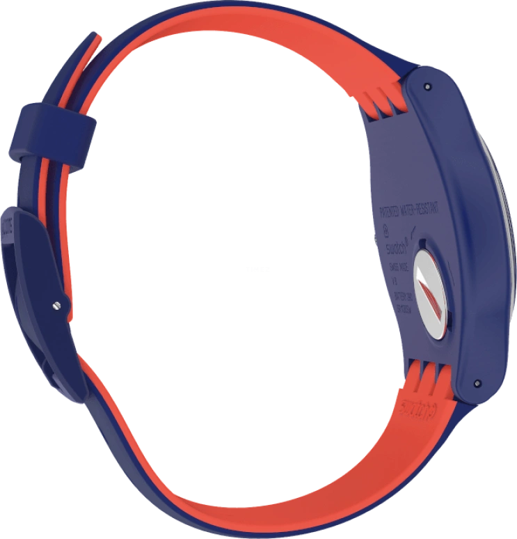 Swatch,Originals 41mm,41mm,Plastic,Blue,Sapphire,Crystal Glass,SUON146