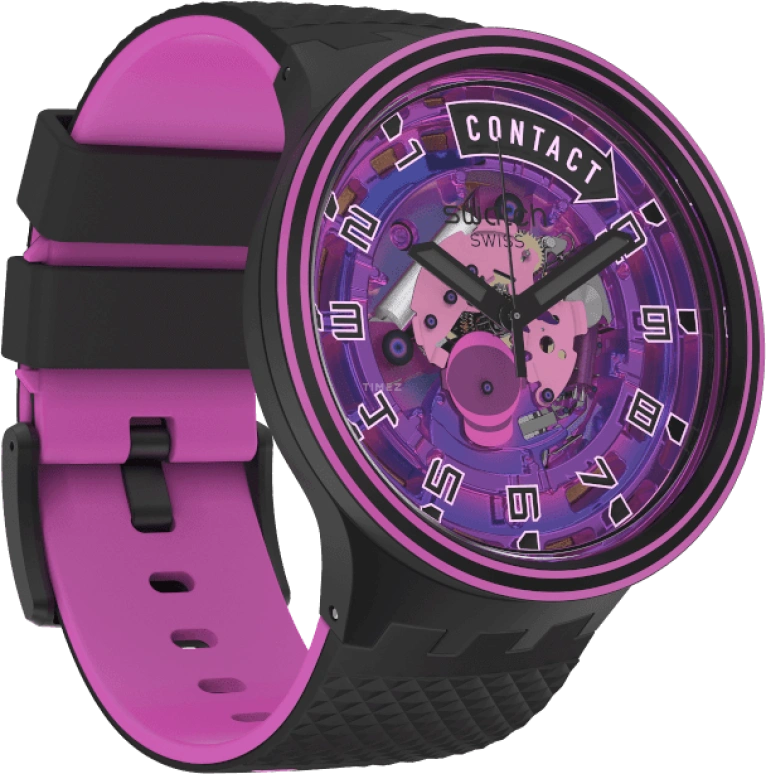 Swatch,Other 47mm,47mm,Sapphire,Crystal Glass,SB01B126