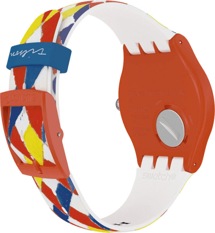 Swatch,Originals 41mm,41mm,Plastic,White,Sapphire,Crystal Glass,SUOZ312S