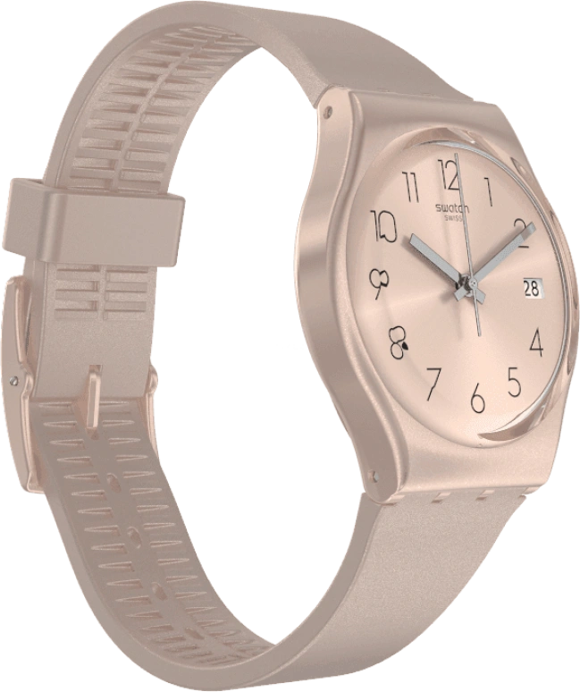 Swatch,Originals 34mm,34mm,Plastic,Pink,Sapphire,Crystal Glass,GP403