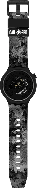 Swatch,THE BOLD 44.80mm,44.80mm,Bioceramic,Ceramic,Black,Quartz,SB03B100C