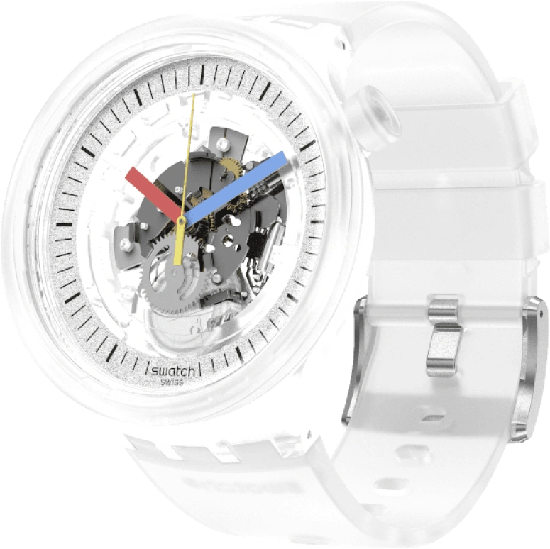 Swatch,CLEAR 47mm,47mm,Open,SB01K100