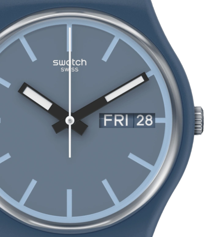 Swatch,Originals 34mm,34mm,Bioceramic,Blue,SO28N701