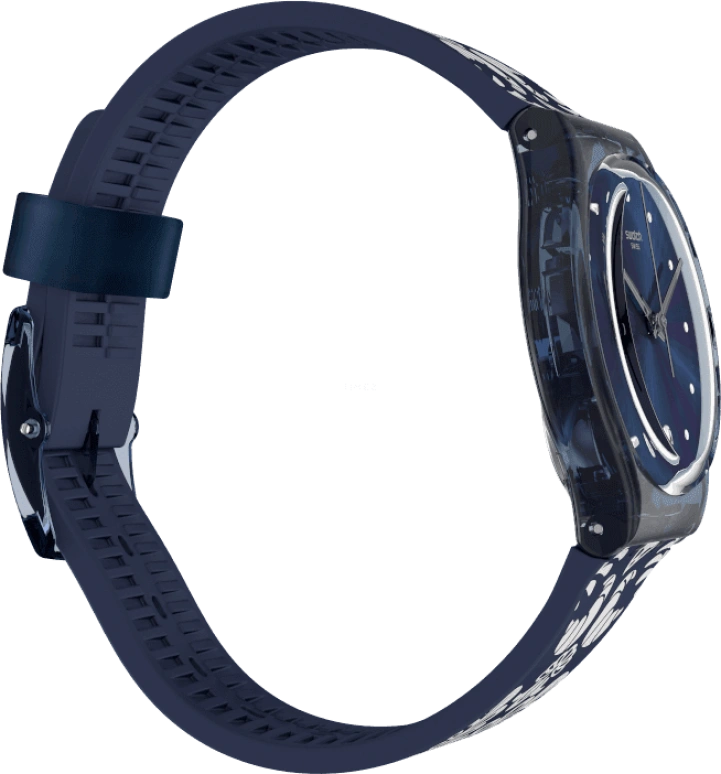 Swatch,Originals 34mm,34mm,Plastic,Blue,GN413