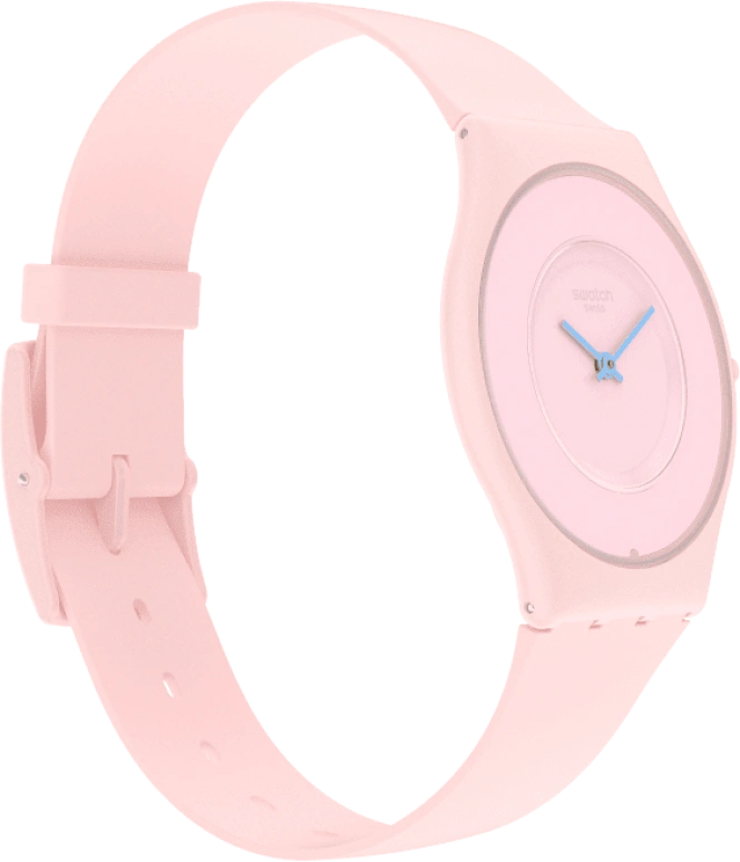 Swatch,SKIN 34mm,34mm,Ceramic,Pink,Closed,SS09P100