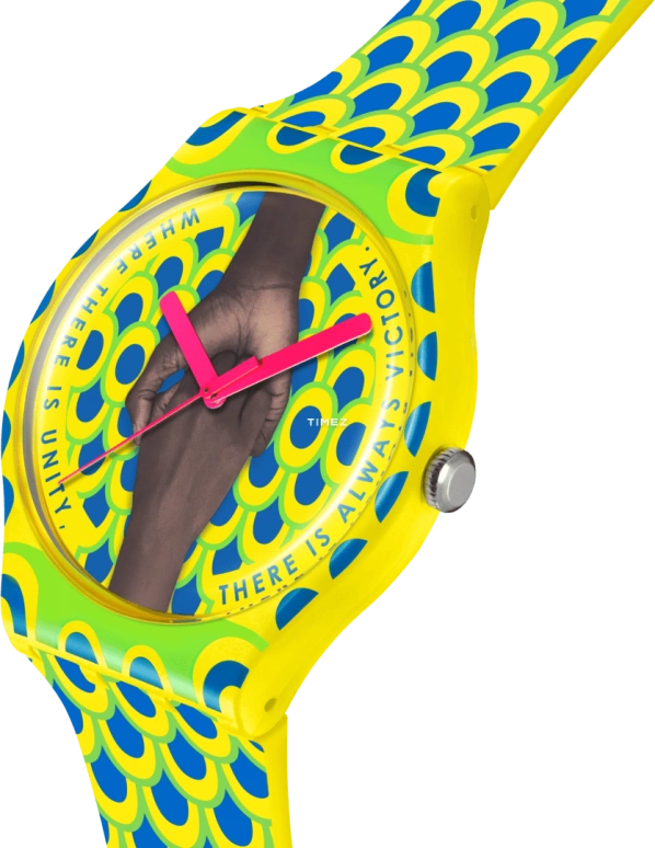 Swatch,Originals 41mm,41mm,Bio-sourced,Yellow,Blue,Quartz,Glass,Round,SO29Z148
