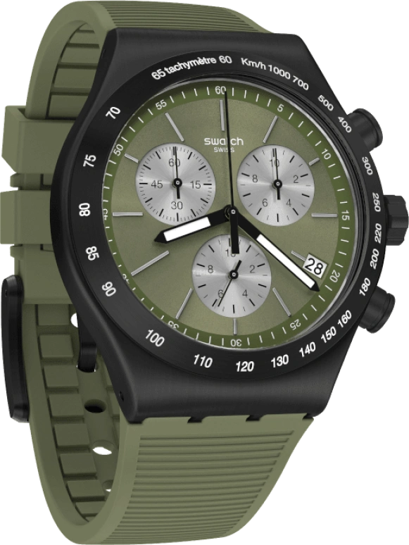 Swatch,IRONY 43x49mm,43x49mm,Green,YVB411