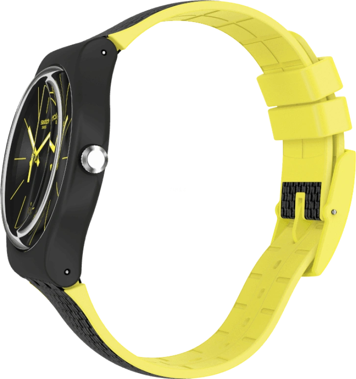 Swatch,Originals 41mm,41mm,Plastic,Black,SUOB406