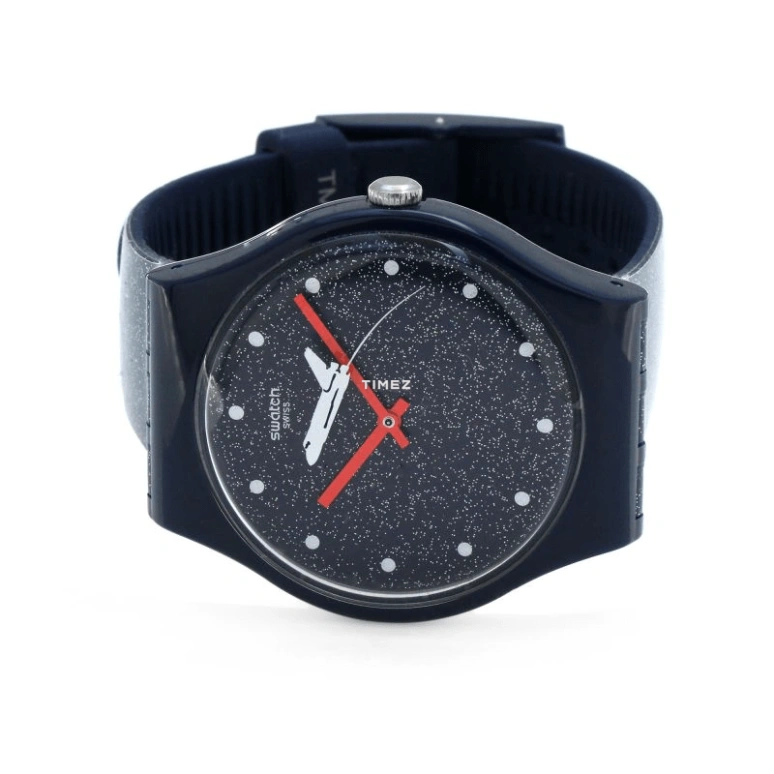 Swatch,Originals 47.40mm,47.40mm,Plastic,Blue,Quartz,Round,SUOZ305