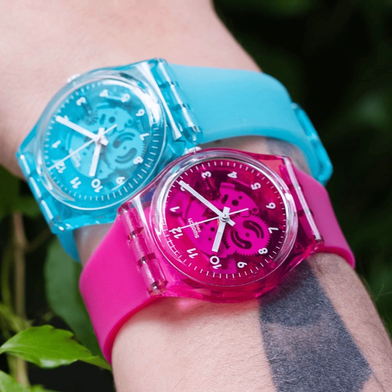 Swatch,Originals 34mm,34mm,Plastic,Pink,GP166