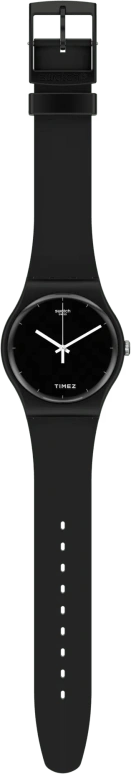 Swatch,Originals 41mm,41mm,Bioceramic,Black,Quartz,Tonneau,SO32B106