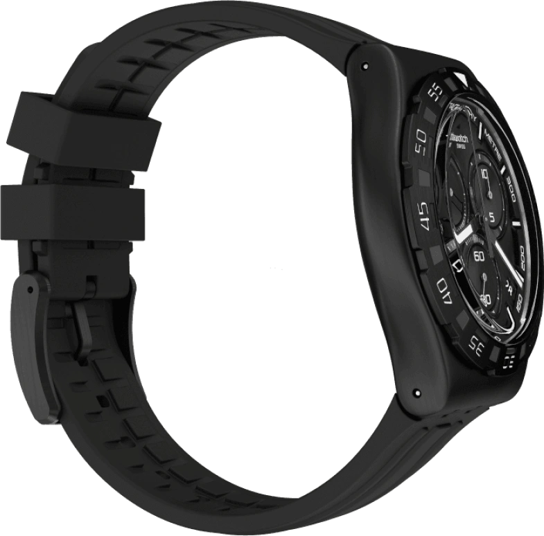 Swatch,IRONY 43x49mm,43x49mm,Black,YVB409