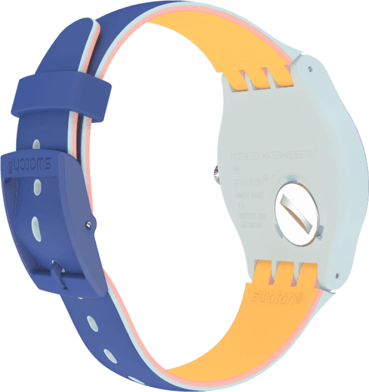 Swatch,Originals 41mm,41mm,Plastic,Blue,SUOS403