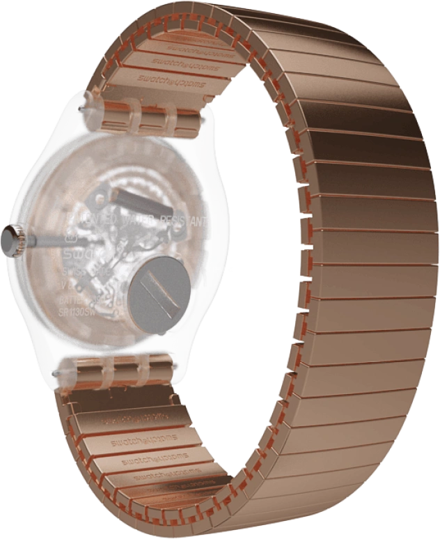 Swatch,Originals 41mm,41mm,Plastic,Gold,SUOK707