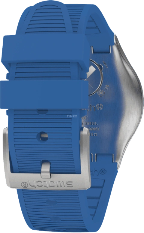 Swatch,IRONY 43mm,43mm,Stainless Steel,Black,Silver,Blue,Minutes,YVS485