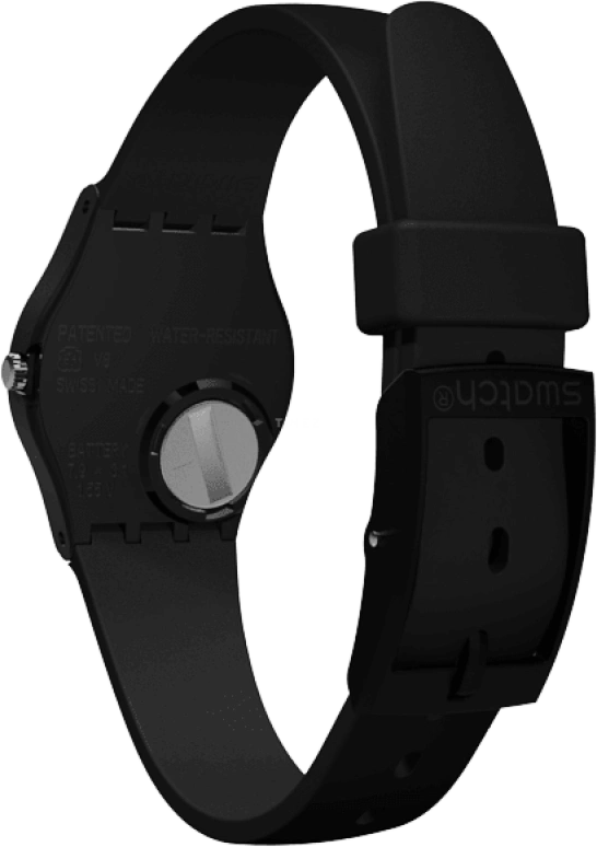 Swatch,Originals 25mm,25mm,Plastic,Black,Quartz,Round,LB170E