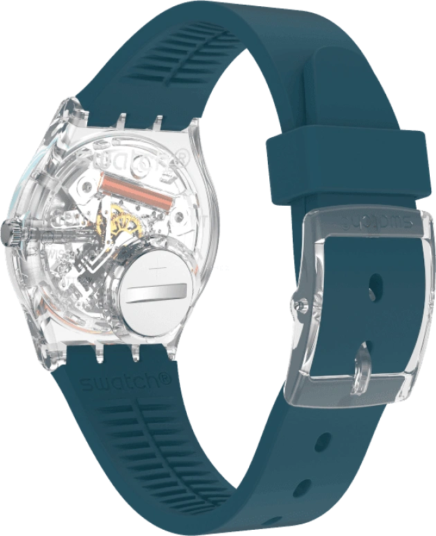 Swatch,Originals 34x39.20mm,34x39.20mm,Plastic,Coffee,Cyan,GE721