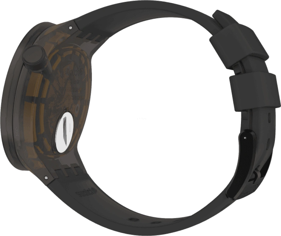 Swatch,THE BOLD 47mm,47mm,Plastic,Coffee,Brown,SO27B112
