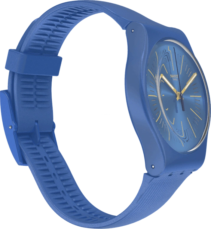Swatch,Originals 41mm,41mm,Plastic,Blue,SUON143