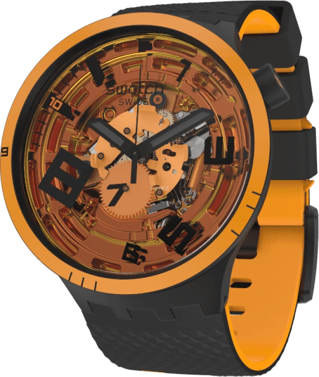 Swatch,Other 47mm,47mm,Sapphire,Crystal Glass,SB01B127