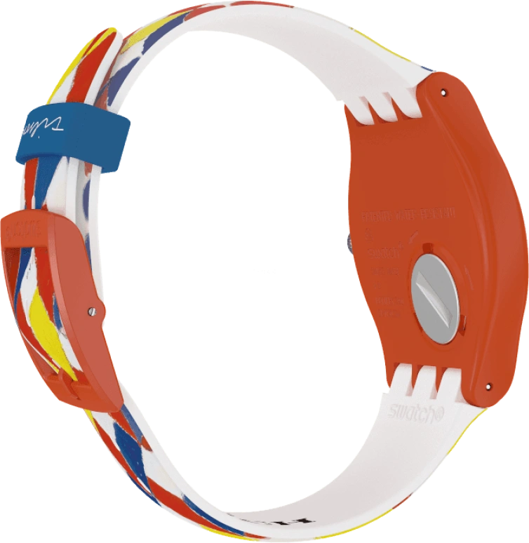 Swatch,Originals 41mm,41mm,Plastic,White,Sapphire,Crystal Glass,SUOZ312S