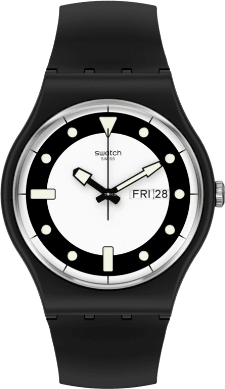 Swatch,Special Edition 41mm,41mm,Bioceramic,Ceramic,White,Quartz,Date,Day,SO32B705