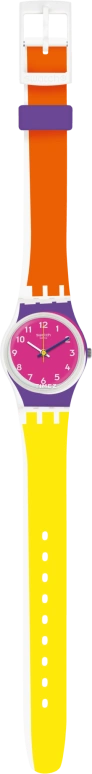 Swatch,Originals 25mm,25mm,Plastic,Pink Red,Quartz,Tonneau,Purple,LW165