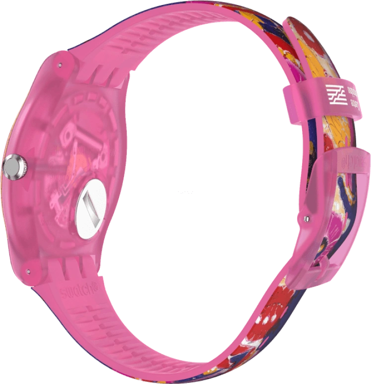 Swatch,Originals 41mm,41mm,Plastic,Multi-Color,Quartz,Sapphire,Crystal Glass,Round,SUOZ341