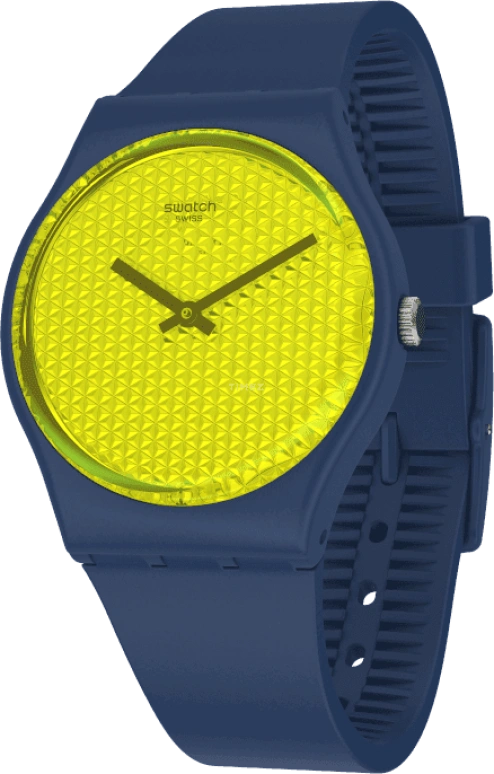 Swatch,Originals 34mm,34mm,Plastic,Yellow,GN266