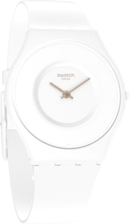 Swatch,SKIN 34mm,34mm,Ceramic,White,Quartz,SS09W100