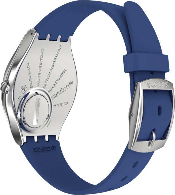 Swatch,SKIN 38mm,38mm,Blue,Sapphire,Crystal Glass,SYXS132