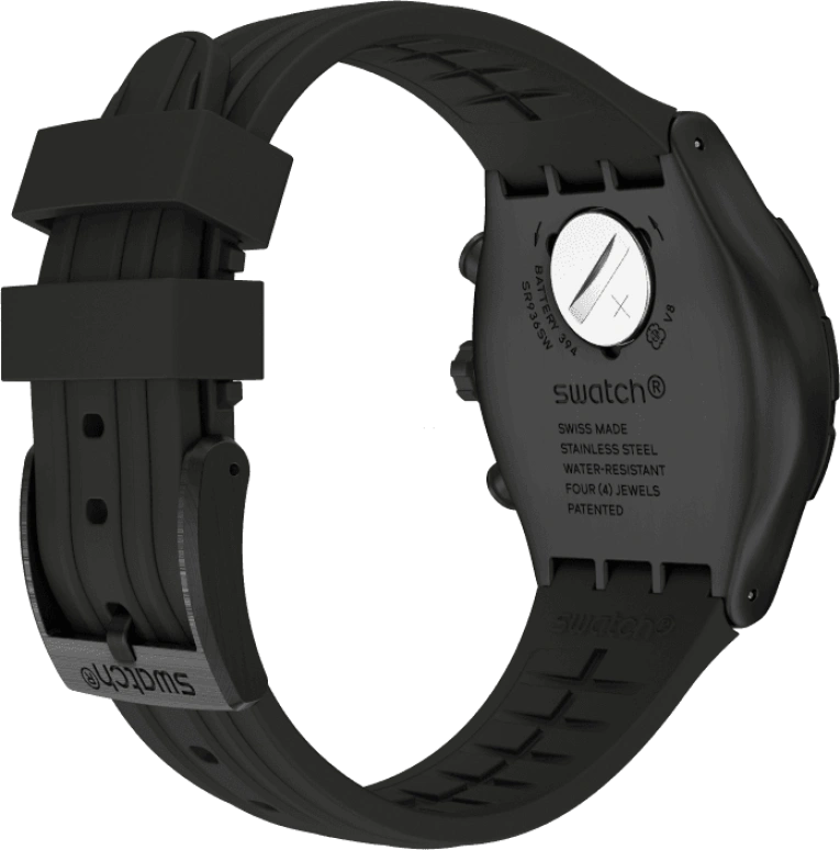 Swatch,IRONY 43x49mm,43x49mm,Black,YVB409
