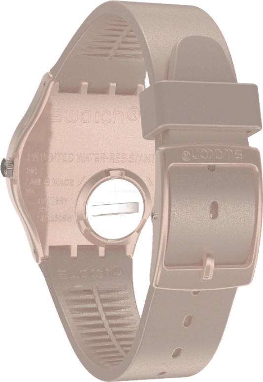 Swatch,Originals 34mm,34mm,Plastic,Pink,Sapphire,Crystal Glass,GP403