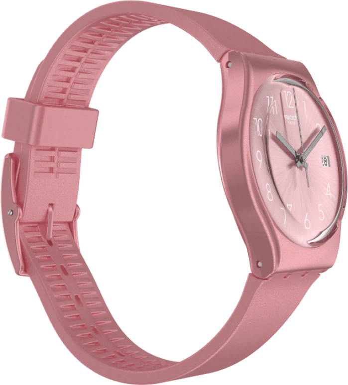 Swatch,Originals 34mm,34mm,Plastic,Pink,Sapphire,Crystal Glass,GP404