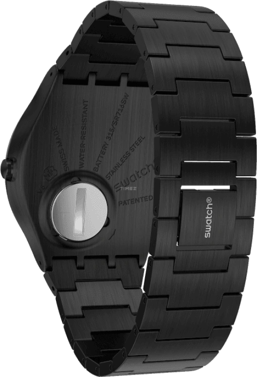 Swatch,SKIN ,Stainless Steel,Black,SS07B100G