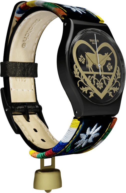 Swatch,Originals 34mm,34mm,Plastic,Black,GB285
