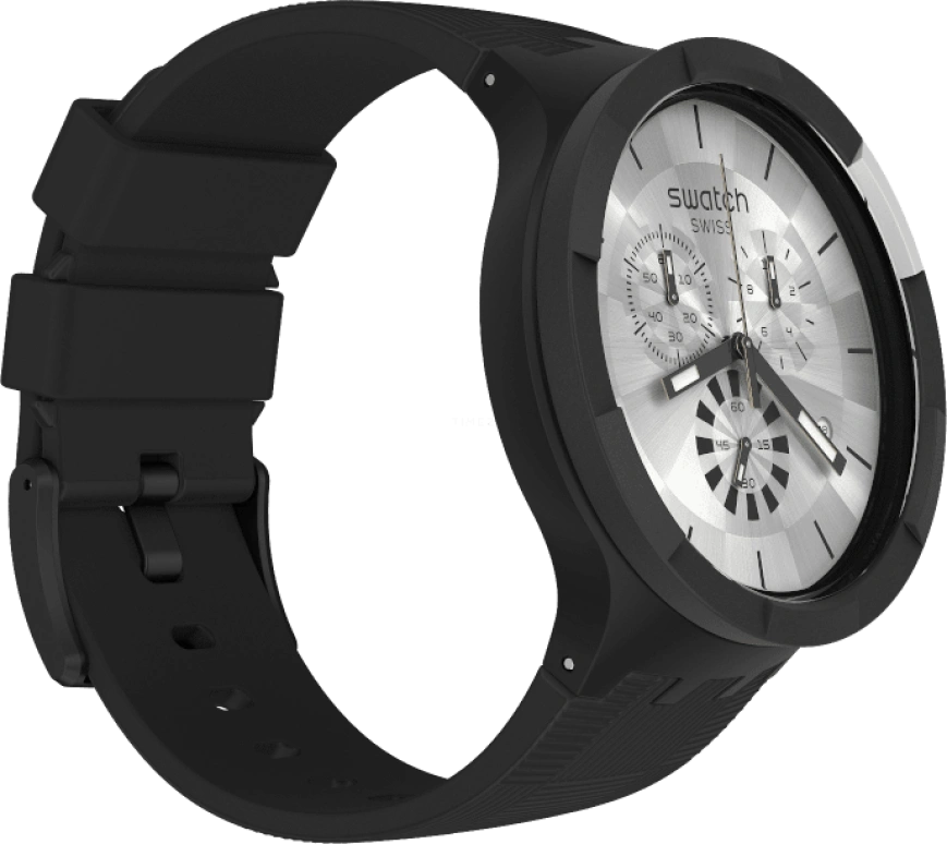 Swatch,THE BOLD 47mm,47mm,Plastic,Sapphire,Crystal Glass,SB02B404