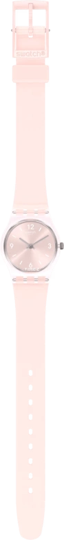 Swatch,Other 25mm,25mm,Plastic,Pink,Quartz,Tonneau,LP159