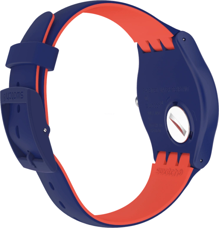 Swatch,Originals 41mm,41mm,Plastic,Blue,Sapphire,Crystal Glass,SUON146