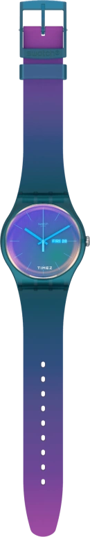 Swatch,Originals 41mm,41mm,Bio-sourced,Blue,Gradient,Quartz,Date,Day,SO29N707