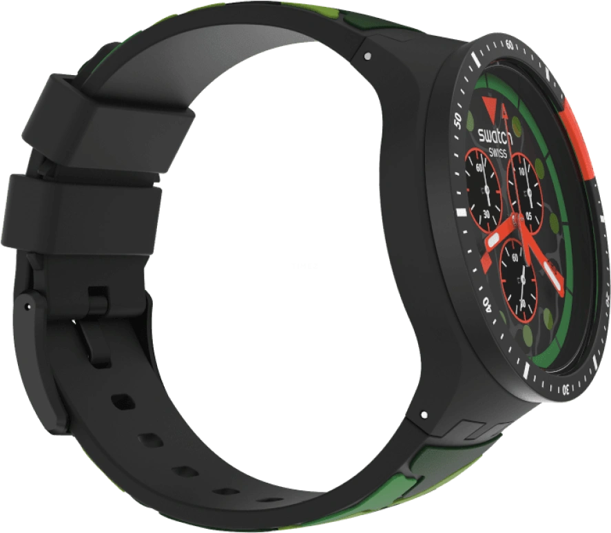 Swatch,THE BOLD 47mm,47mm,Plastic,Black,SB02B409