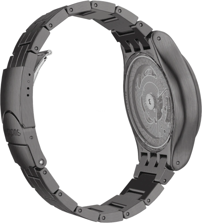 Swatch,IRONY 42mm,42mm,Stainless Steel,Open,YIM400G