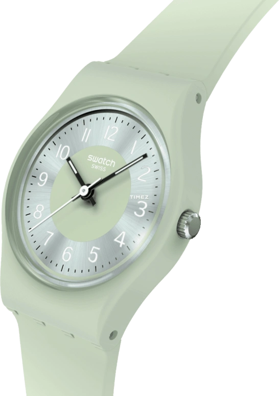 Swatch,Originals 25mm,25mm,Plastic,Green,Quartz,Round,LG131