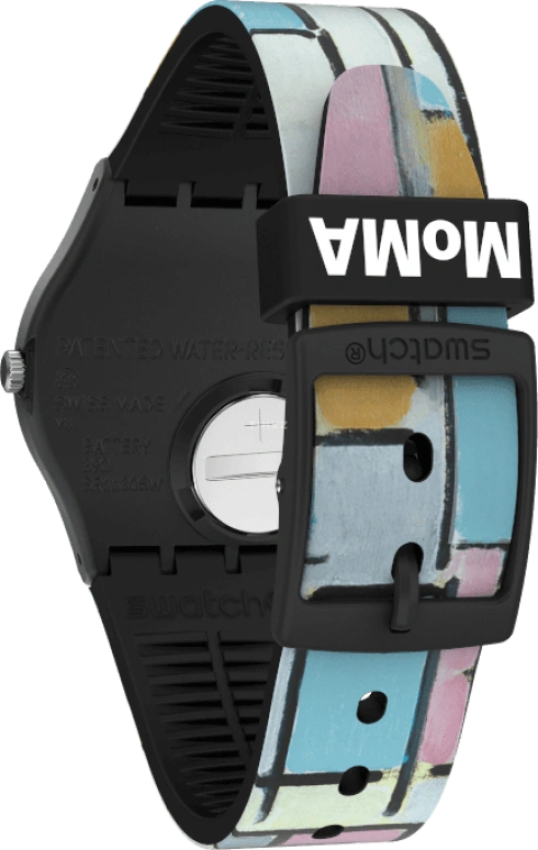 Swatch,Originals 34mm,34mm,Plastic,Pink,Closed,GZ350