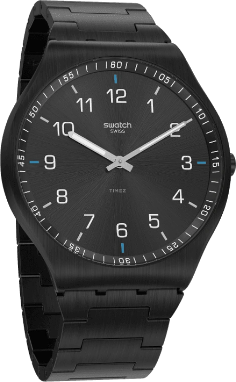 Swatch,SKIN ,Stainless Steel,Black,SS07B100G