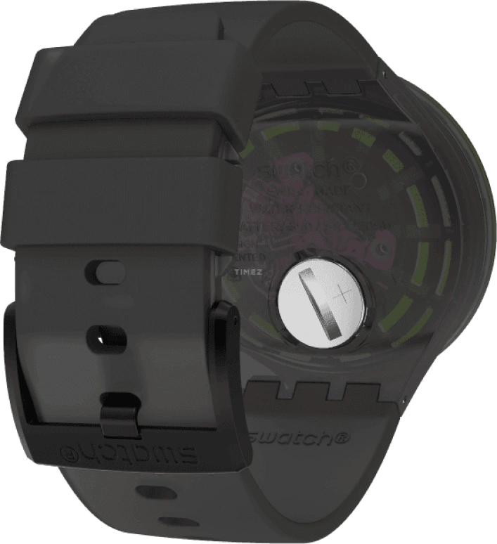 Swatch,THE BOLD 47mm,47mm,Plastic,Purple,SO27B113