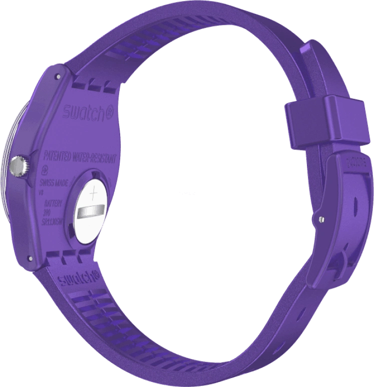 Swatch,Originals 34mm,34mm,Plastic,Purple,GV402
