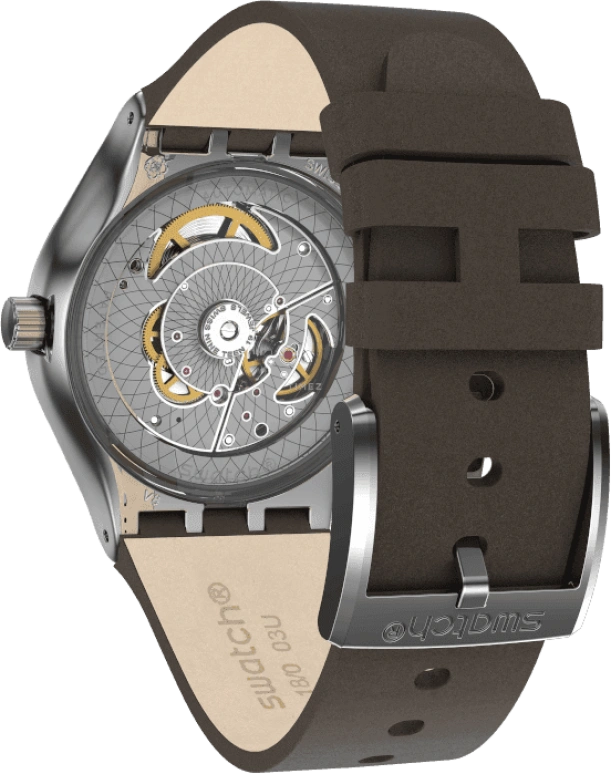 Swatch,IRONY 42mm,42mm,Blue,Open,YIZ405