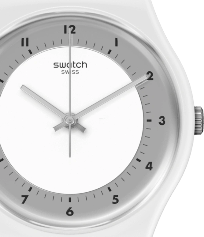 Swatch,Originals 34mm,34mm,White,SO28W104